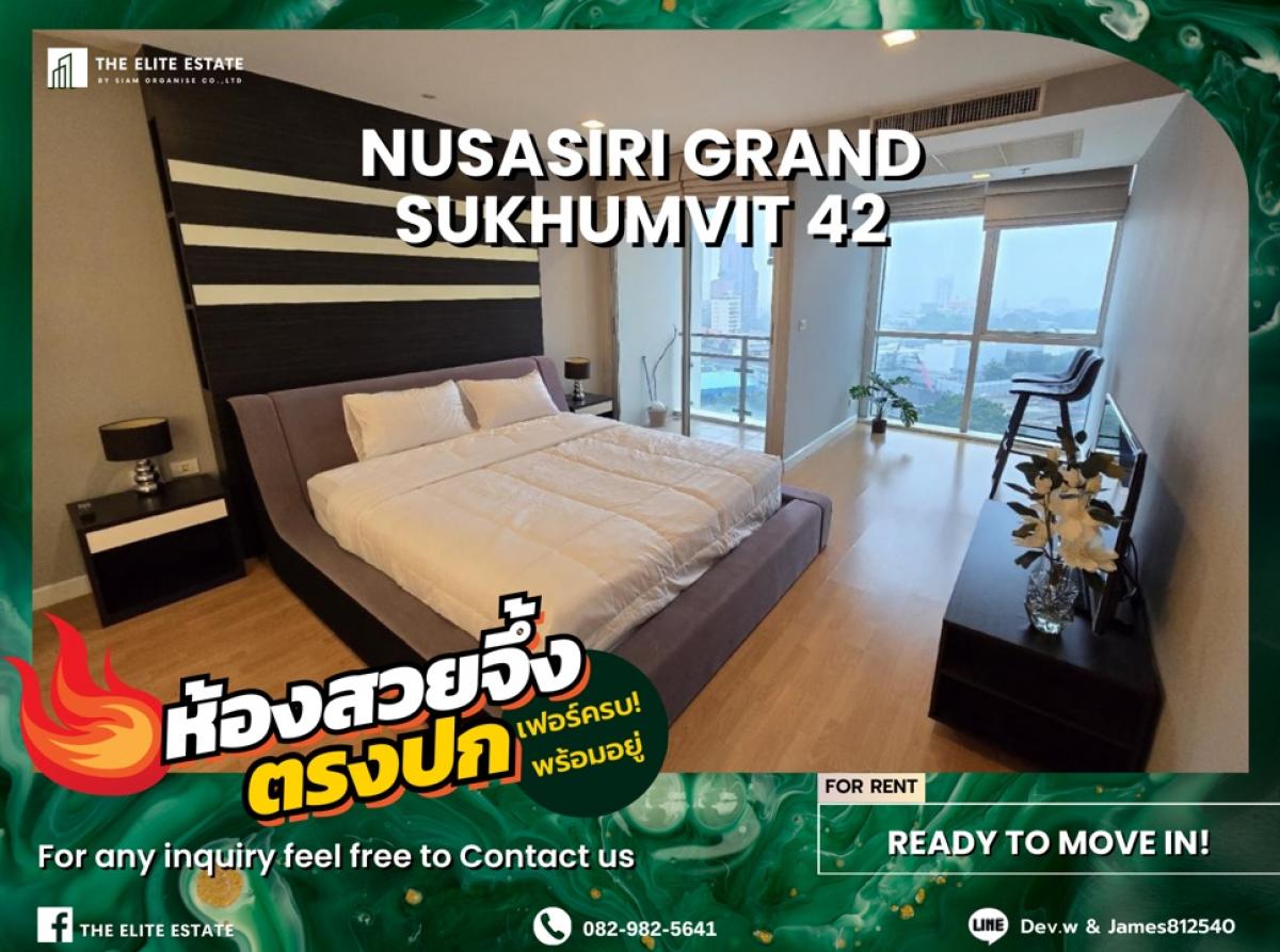 For RentCondoSukhumvit, Asoke, Thonglor : 🐲💫Nice room for rent 🐲💫NUSASIRI GRAND SUKHUMVIT 42