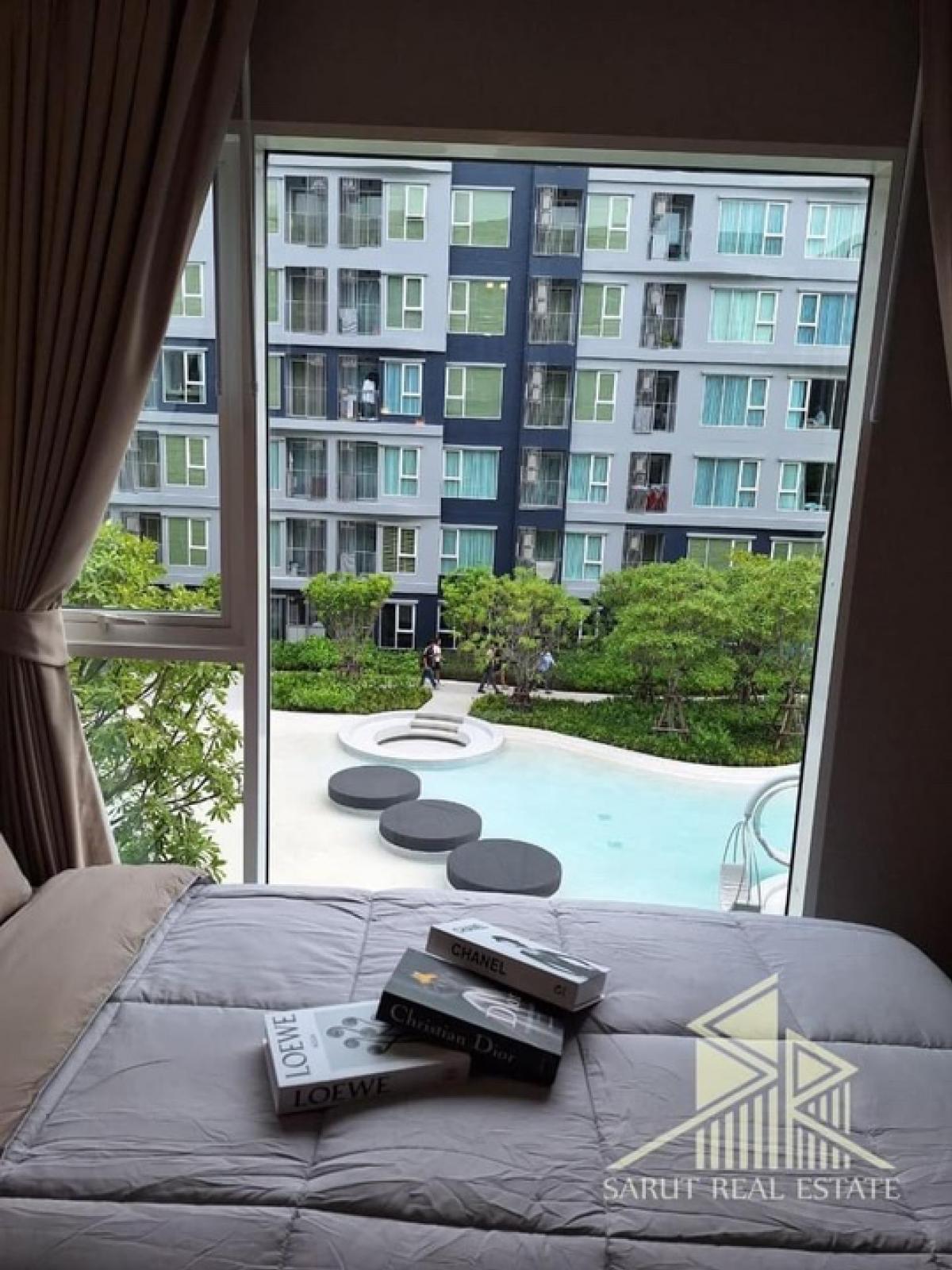 For RentCondoPathum Thani,Rangsit, Thammasat : For rent Kave town Island condo near Bangkok University, walkable to school. If you are too lazy to walk, the project has a golf cart service to take you for free to Mingle Mall, a place with lots of places to eat. For rent Project: Kave Island condo Size