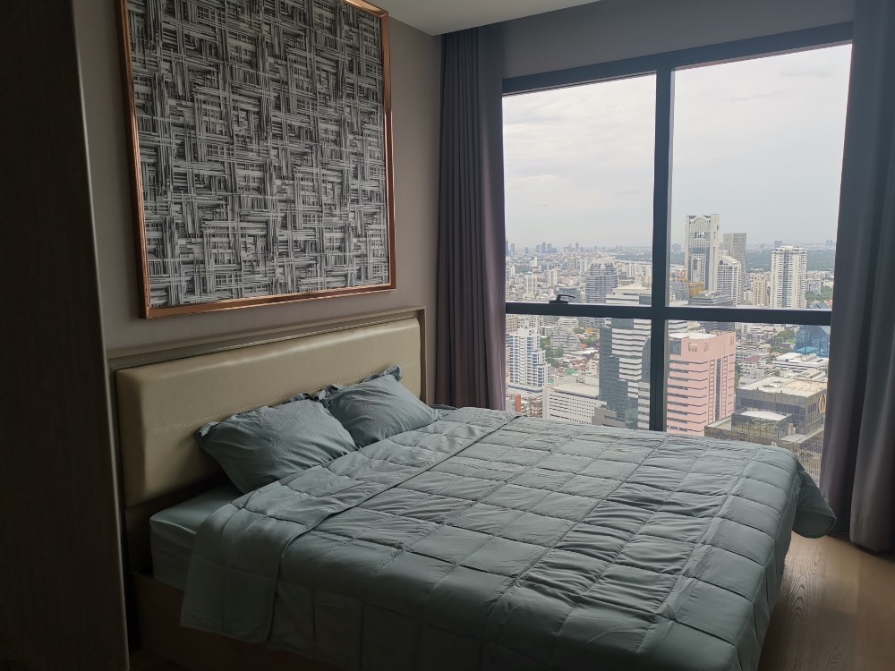 ให้เช่าคอนโดสีลม ศาลาแดง บางรัก : Stunning view Ashton Silom high floor 2 beds 1 baths