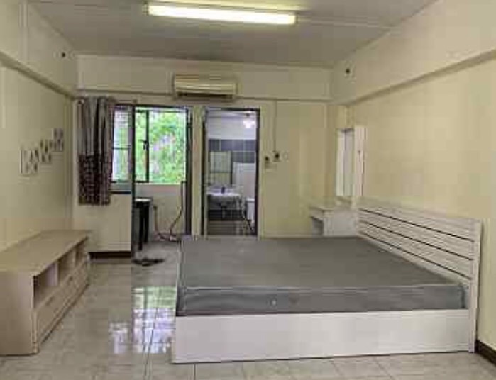 For RentCondoRamkhamhaeng, Hua Mak : For rent, ready to move in, Panasin Place Condo, Ramkhamhaeng Road 24/3, 3rd floor, studio room, size 28 sq m., price 4,500 baht, ready to rent, next to Huamark Police Station and Supalai Ramkhamhaeng Condo.