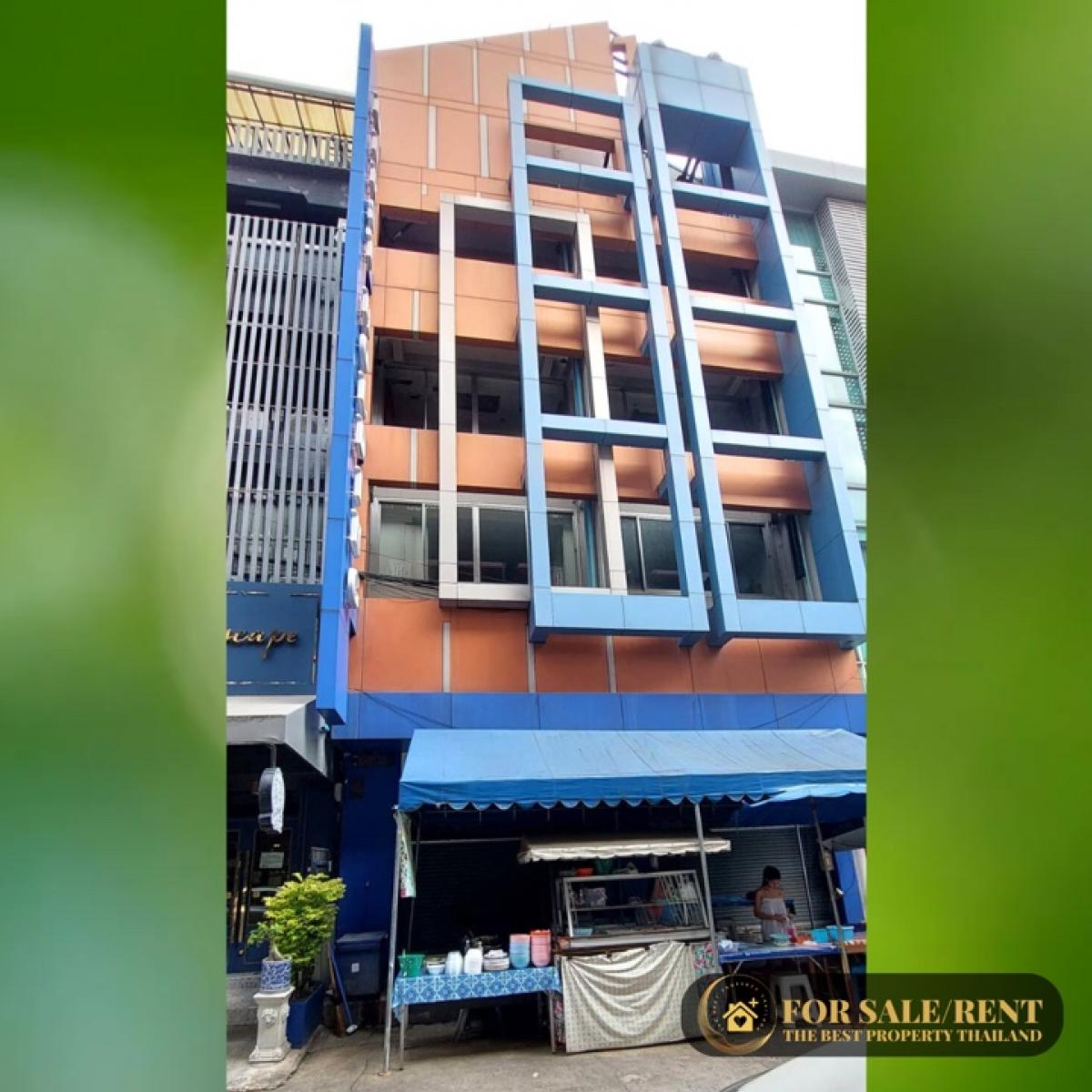 ให้เช่าตึกแถว อาคารพาณิชย์สุขุมวิท อโศก ทองหล่อ : RENT : Commercial Building ใกล้ บีทีเอส Asoke 5.5 Storey 600 SQ.M. 🚝 90meter to BTS Asoke station (can walk)⭐️⭐️🌳350meter to Benchakitti Park = 220,000baht/month