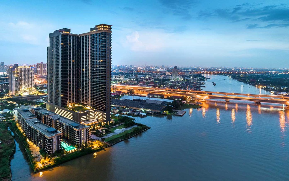 For SaleCondoRattanathibet, Sanambinna : Selling The Politan Rive, corner room with 360-degree river view, one million discount!