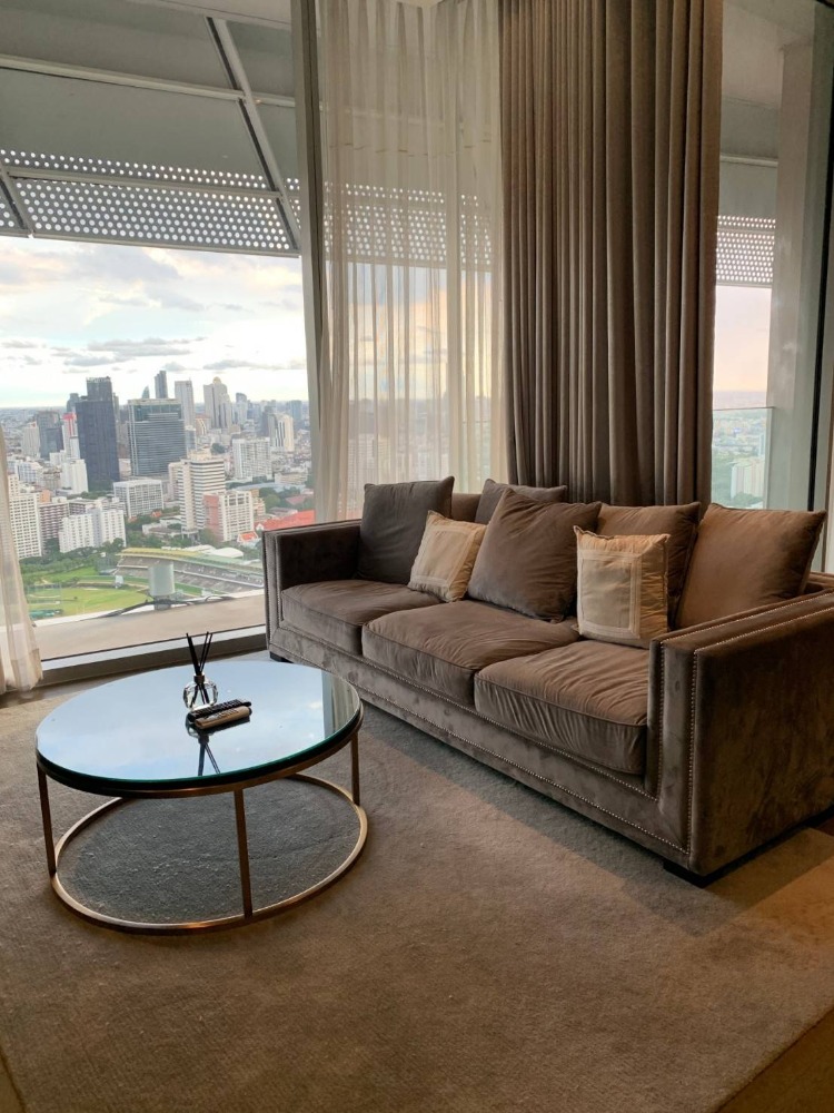 For RentCondoWitthayu, Chidlom, Langsuan, Ploenchit : ♦ Nice view ♦ 40up floor | 2 Beds, 82.00 sq.m. | Condo next to Kasorn Amarin, Gaysorn Village 350 m., Central World 350 m.