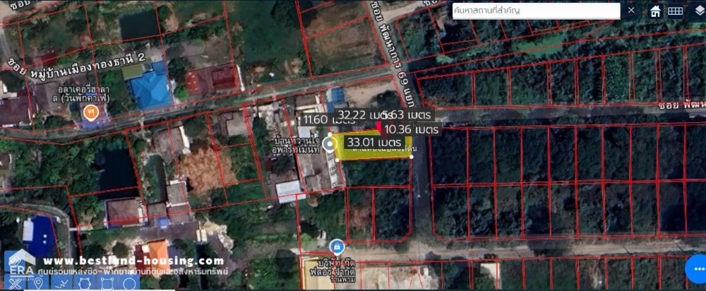 ขายที่ดินพัฒนาการ ศรีนครินทร์ : ขายที่ดินซอยพัฒนาการ69แยก8-2-3เนื้อที่97ตร.วา หมู่บ้านเมืองทองการ์เด้น เขตประเวศถูกสุดในซอยเหมาะสำหรับปลูกบ้าน ราคา: 3,104,000.-