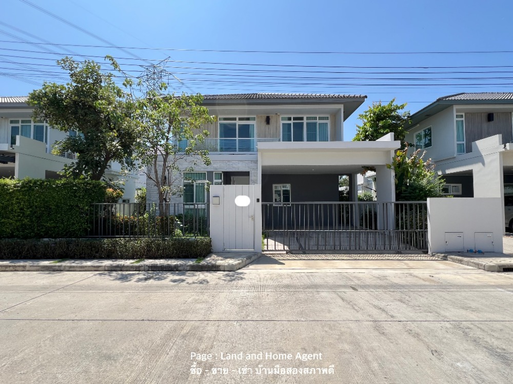 For RentHouseLadkrabang, Suwannaphum Airport : Single house for rent, Mantana Bangna-Wongwaen, 4 bedrooms, near Mega Bangna.