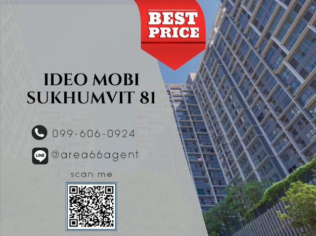 For SaleCondoOnnut, Udomsuk : 🔥 For sale!! Condo Ideo Mobi Sukhumvit 81