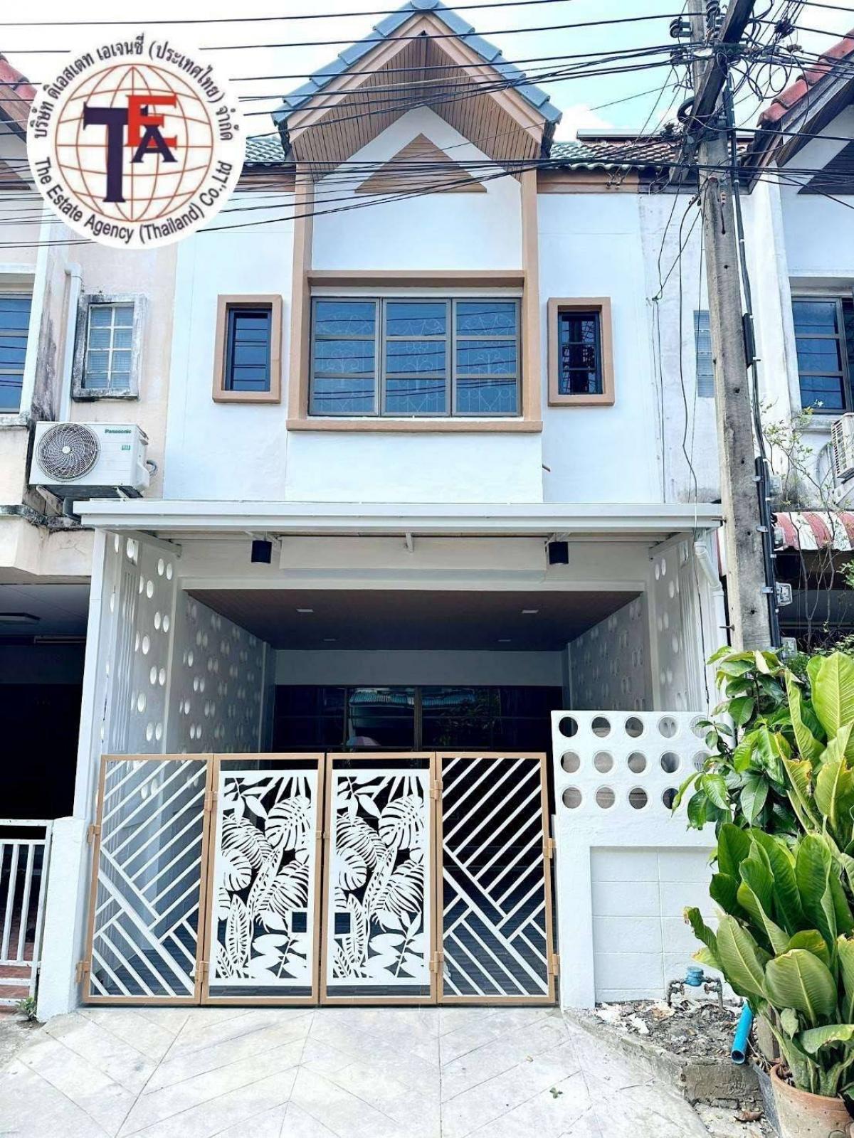 For SaleTownhouseNawamin, Ramindra : For sale: 2-storey townhouse, Saemsiri Village, Phraya Suren 30, Ram Intra 109, Fashion Island, Nopparat Hospital, Sinphaet Hospital, Pink Line, Suwinthawong, Minburi, Hathai Rat, Nimit Mai, Khlong Song, Khlong Sam Wa District Office, Safari World, Khubon