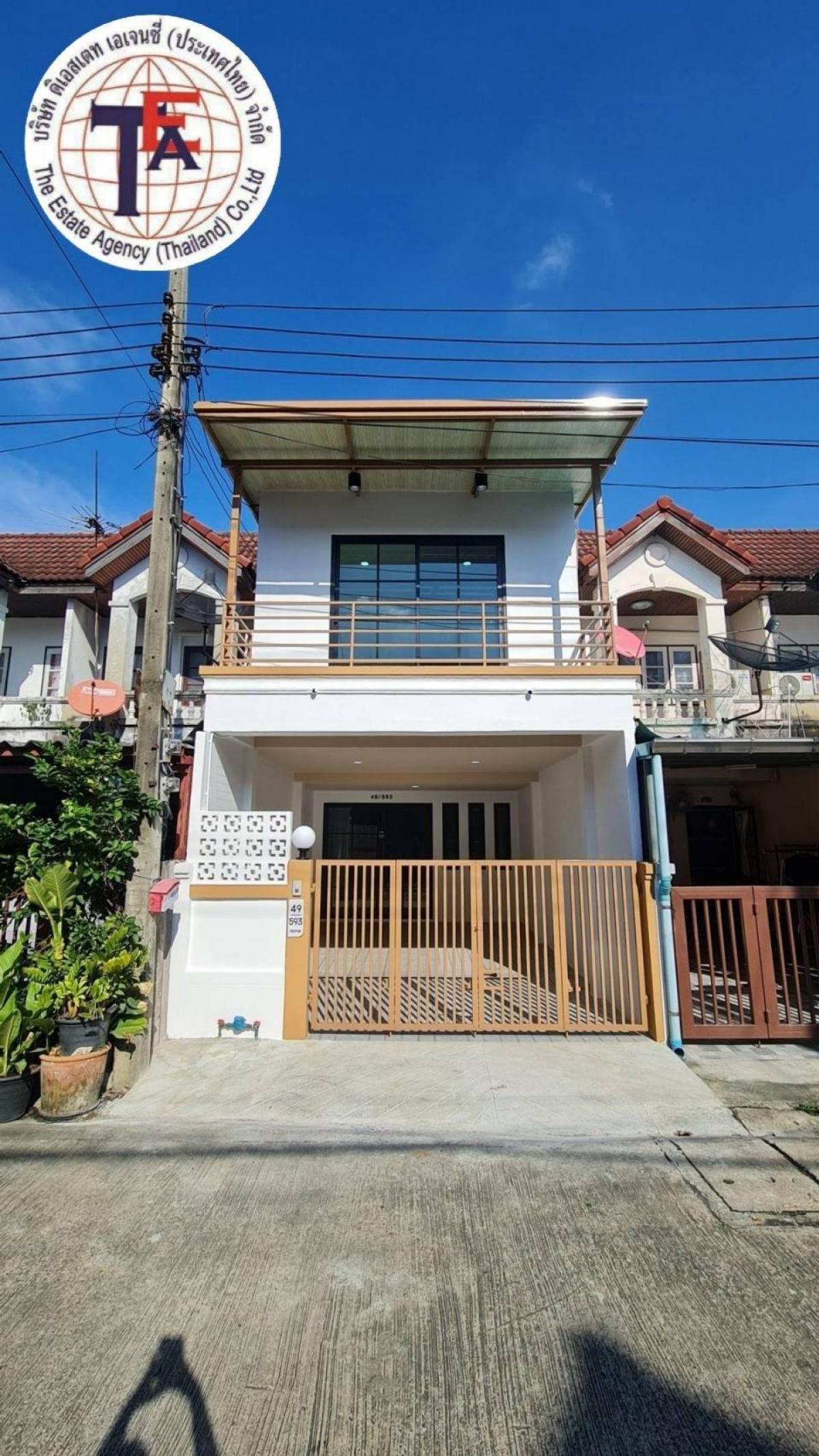 For SaleTownhouseNawamin, Ramindra : For sale: 2-storey townhouse, Arunthorn Village, Sukhapiban 5, Soi 45, Orngen, Sai Mai, Ram Intra, Chatuchak, Theparak, Phahonyothin, Bhumibol Hospital, Sai Mai Hospital, Royal Thai Air Force, Sai Mai Police Station, Wongkorn, Wat Orngen, Central Ram Intr