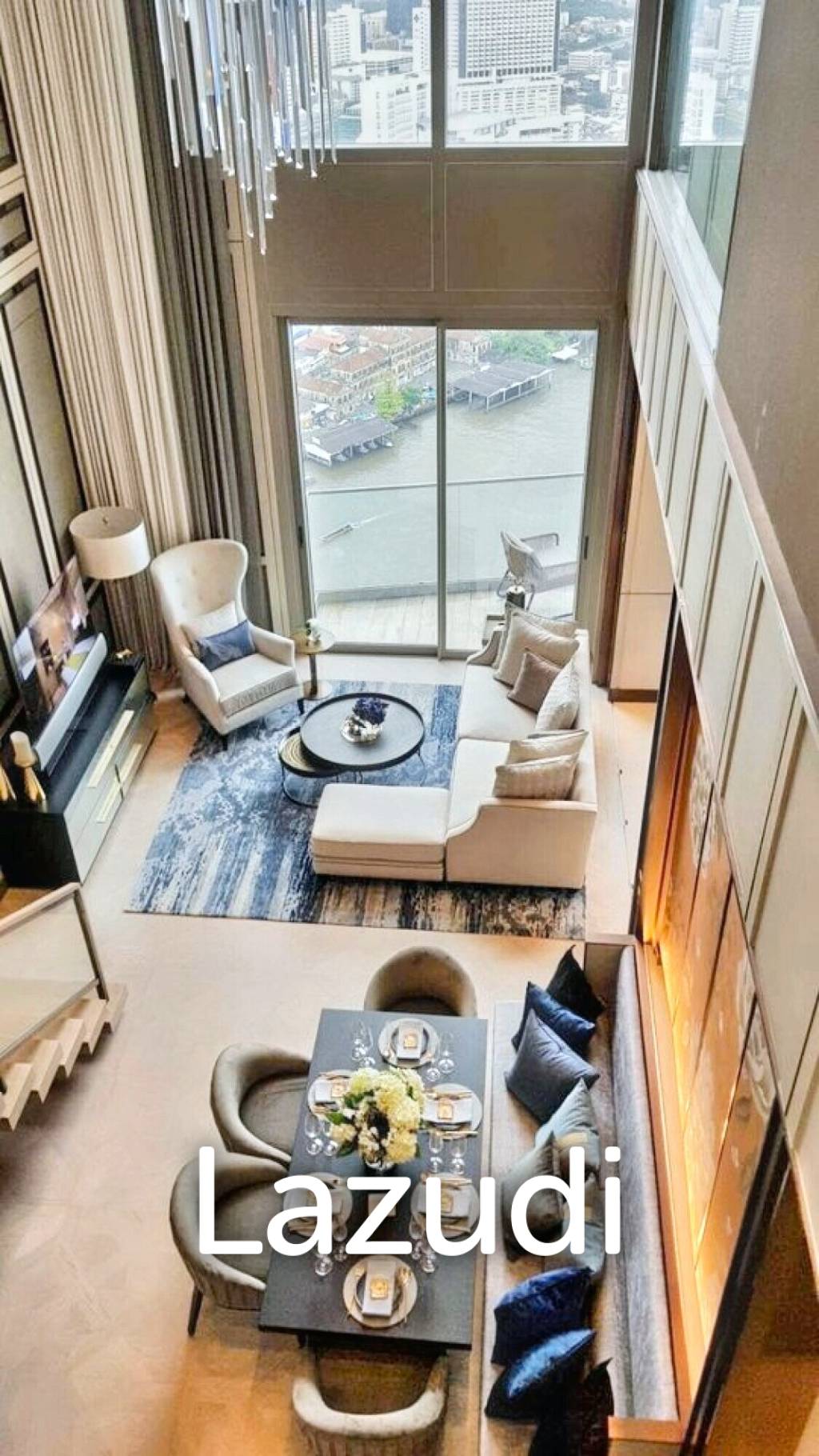 For RentCondoWongwianyai, Charoennakor : 2 Bed 3 Bath 379 SQ.M. at The Residences Mandarin Oriental