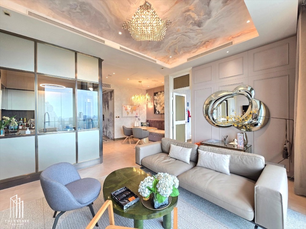 For SaleCondoWongwianyai, Charoennakor : For Sale The Residences at Mandarin Oriental, Bangkok, high floor, beautifully decorated, ICONSIAM view, river view and city view @77 MB