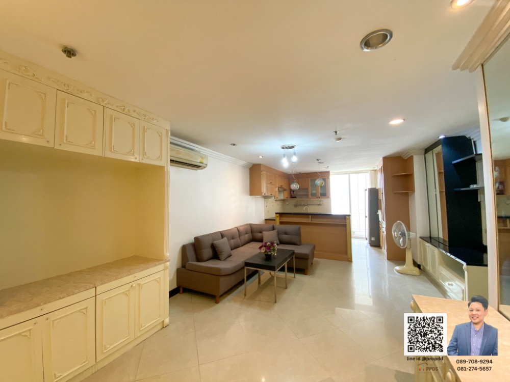 For RentCondoSukhumvit, Asoke, Thonglor : 1 Bedroom Condo Spacious 77 sqm with a Large Kitchen on Asoke-Sukhumvit