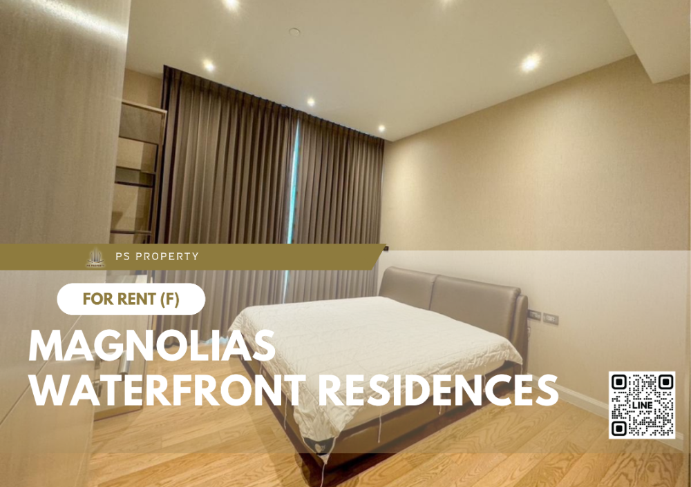 For RentCondoWongwianyai, Charoennakor : For rent ✨ Magnolias Waterfront Residences ✨ 2 bedrooms, 2 bathrooms, complete furniture and electrical appliances.