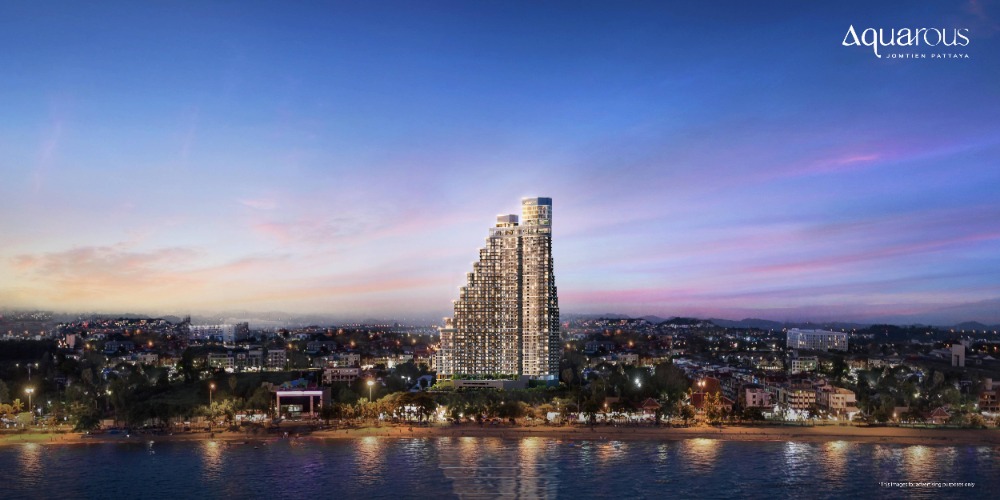 Sale DownCondoPattaya, Bangsaen, Chonburi : New Pattaya Condo Aquarous Jomtien Pattaya guaranteed by Asset Wise brand