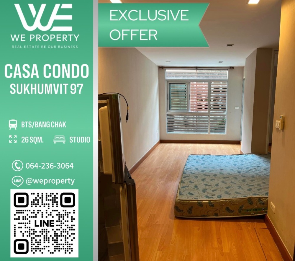 For SaleCondoOnnut, Udomsuk : Good location, beautiful room⭐Casa Condo Sukhumvit 97 (Casa Condo Sukhumvit 97)