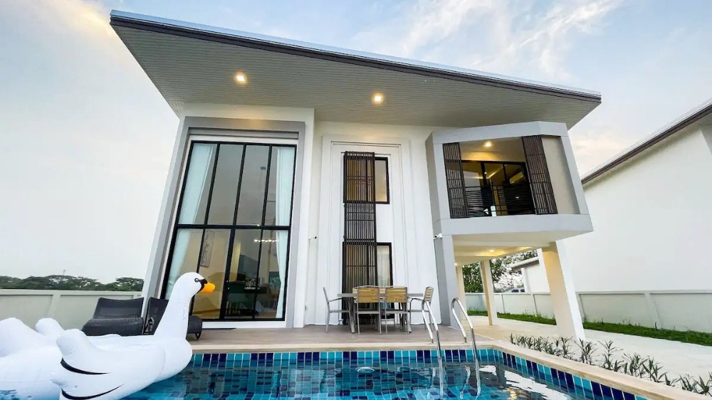 ให้เช่าบ้านเชียงใหม่ : Pool Villa ให้เช่าเดือนละ 70,000 บาท ใกล้ม.พายัทเพียง 10 นาที No.12H360