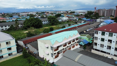 For SaleBusinesses for salePattaya, Bangsaen, Chonburi : For sale: 3-storey dormitory, 15 rooms, location near Sahapat Group, Nong Kham Subdistrict, Sri Racha District, Chonburi