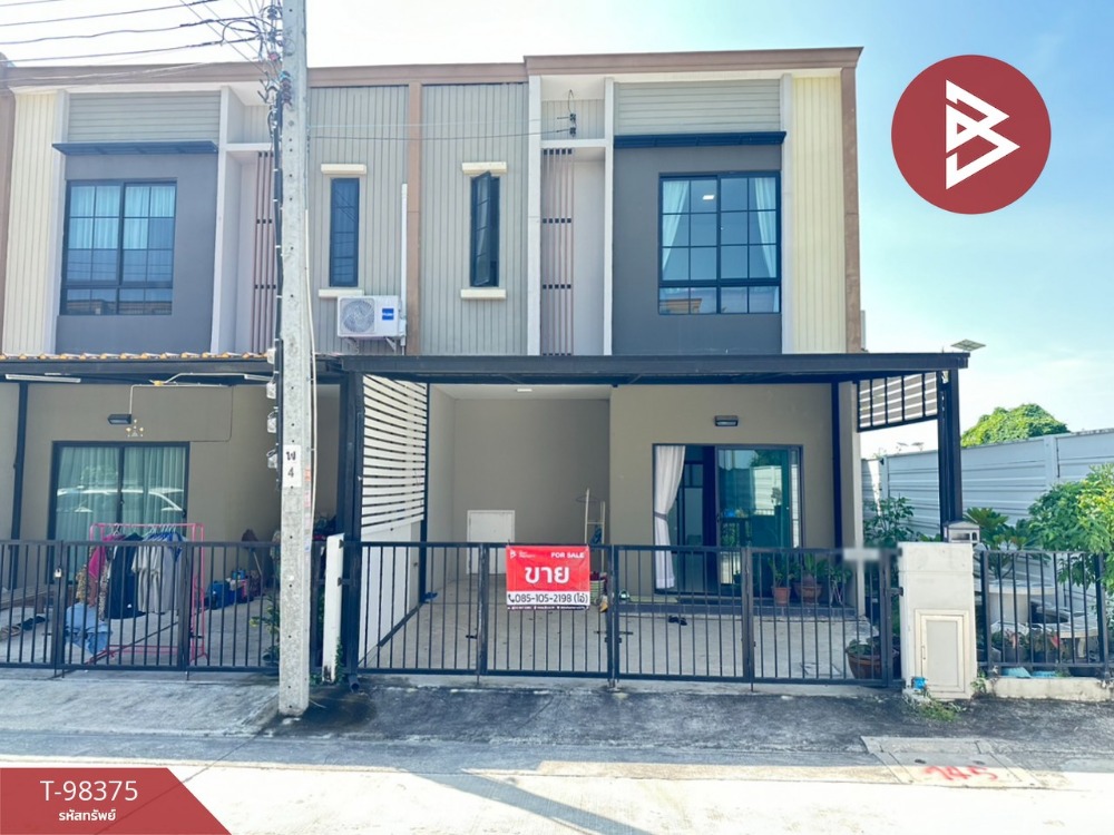 For SaleTownhomeLadkrabang, Suwannaphum Airport : Townhouse for sale, The Connect Village, Suvarnabhumi 4, Bang Phli, Samut Prakan, ready to move in