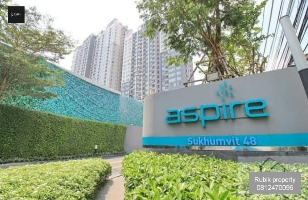 ให้เช่าคอนโดอ่อนนุช อุดมสุข : 🌟 For Rent: Cozy 1-Bedroom Condo at Aspire Sukhumvit 48 – Ready to Move In! 🌟 (RB336)