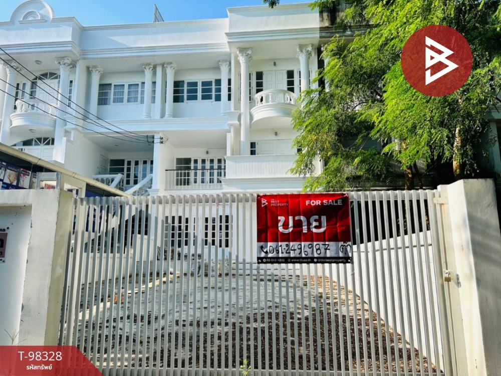 For SaleTownhomeMin Buri, Romklao : Townhouse for sale, 3 floors, Soi Ratchadaphisek 2, area 53 sq m, Saphan Sung, Bangkok