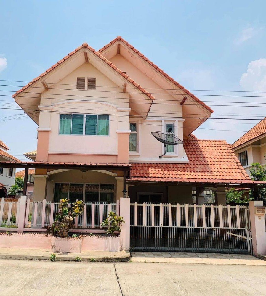 For RentHouseNawamin, Ramindra : ⚡ For rent, 2-storey detached house, AC House Village 5, Soi Sai Mai 85, size 50 sq m. ⚡