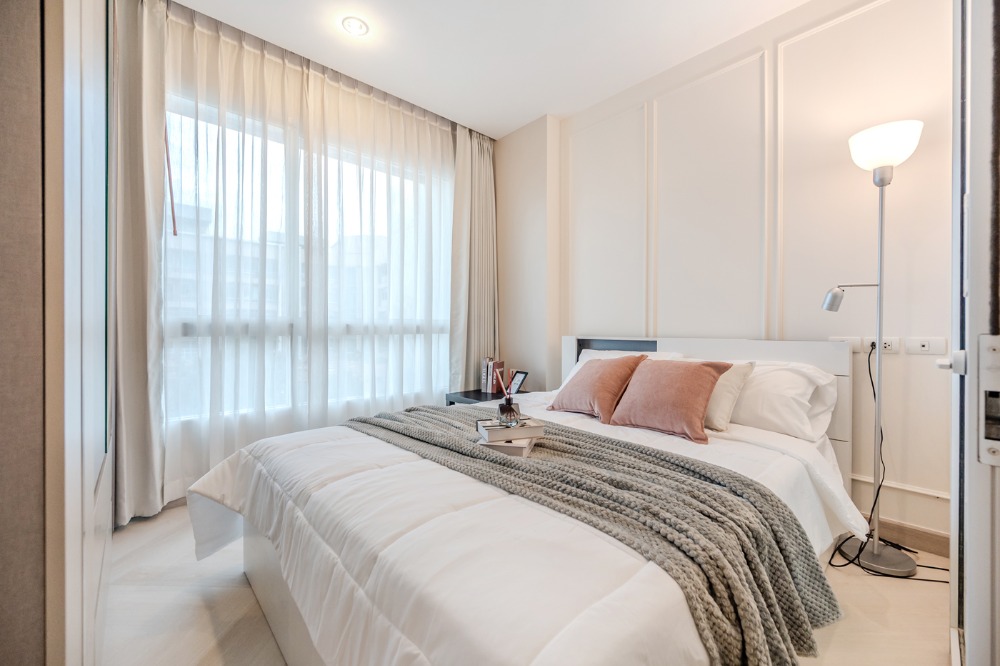 For SaleCondoLadprao101, Happy Land, The Mall Bang Kapi : Happy Condo Lat Phrao 101, a pet-friendly condo, no need to hide! Spacious room, beautifully decorated, ready to move in