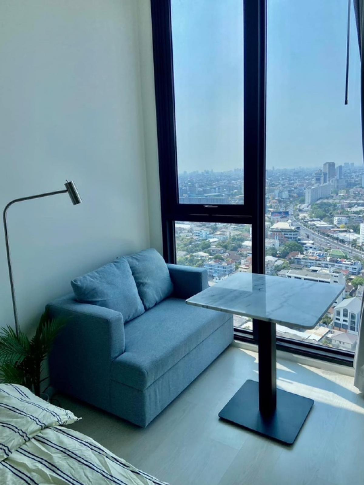 For RentCondoKasetsart, Ratchayothin : Studio, fully furnished, ready to move in, high floor, open view, beautiful