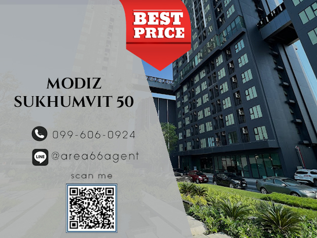 For SaleCondoOnnut, Udomsuk : 🔥 For sale, Modiz Condo Sukhumvit 50