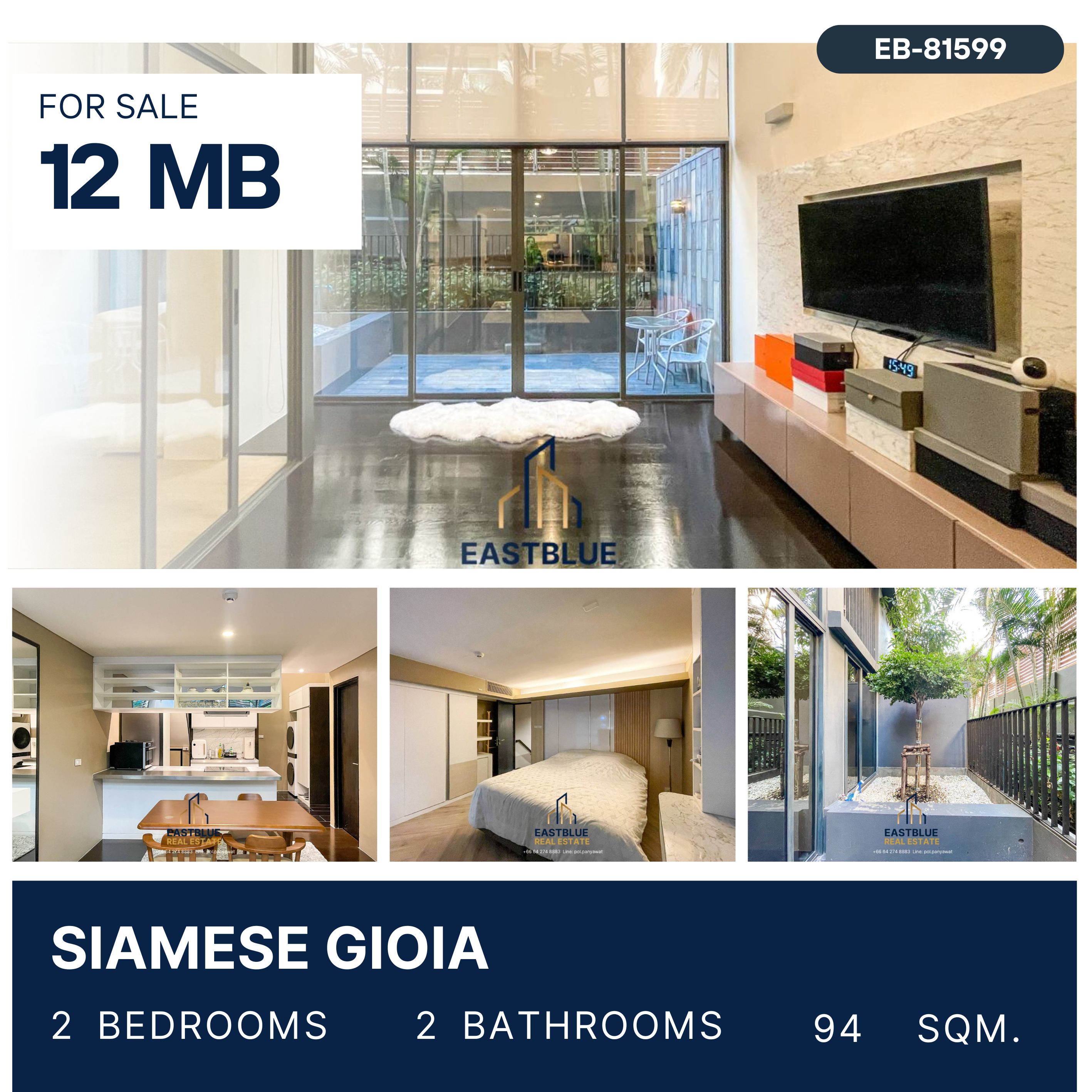 For SaleCondoSukhumvit, Asoke, Thonglor : Siamese Gioia Rare unit Duplex type ไซส์ใหญ่อยู่ได้จริง ห้องสวยสภาพดีมาก รีโนเวทใหม่