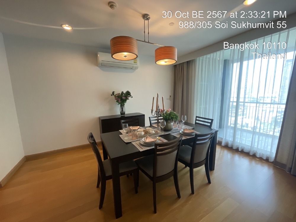 ให้เช่าคอนโดสุขุมวิท อโศก ทองหล่อ : Capital Residence For rent!✨Modern unit 3bedroom Huge size and Fully furnished, Good location in heart of thonglor