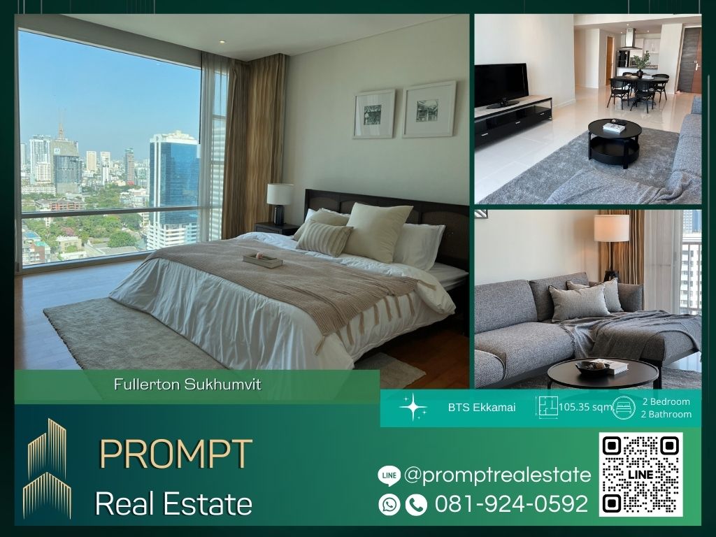 For RentCondoSukhumvit, Asoke, Thonglor : EF00910 - Fullerton Sukhumvit :  ฟูลเลอตัน สุขุมวิท - BTS Ekkamai / BTS Thonglor / SukhumvitHospital