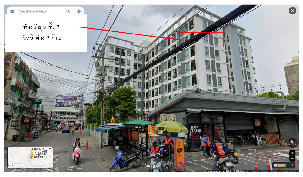 For SaleCondoKasetsart, Ratchayothin : For sale: U Condo at Yaek Kaset, corner room, 7th floor