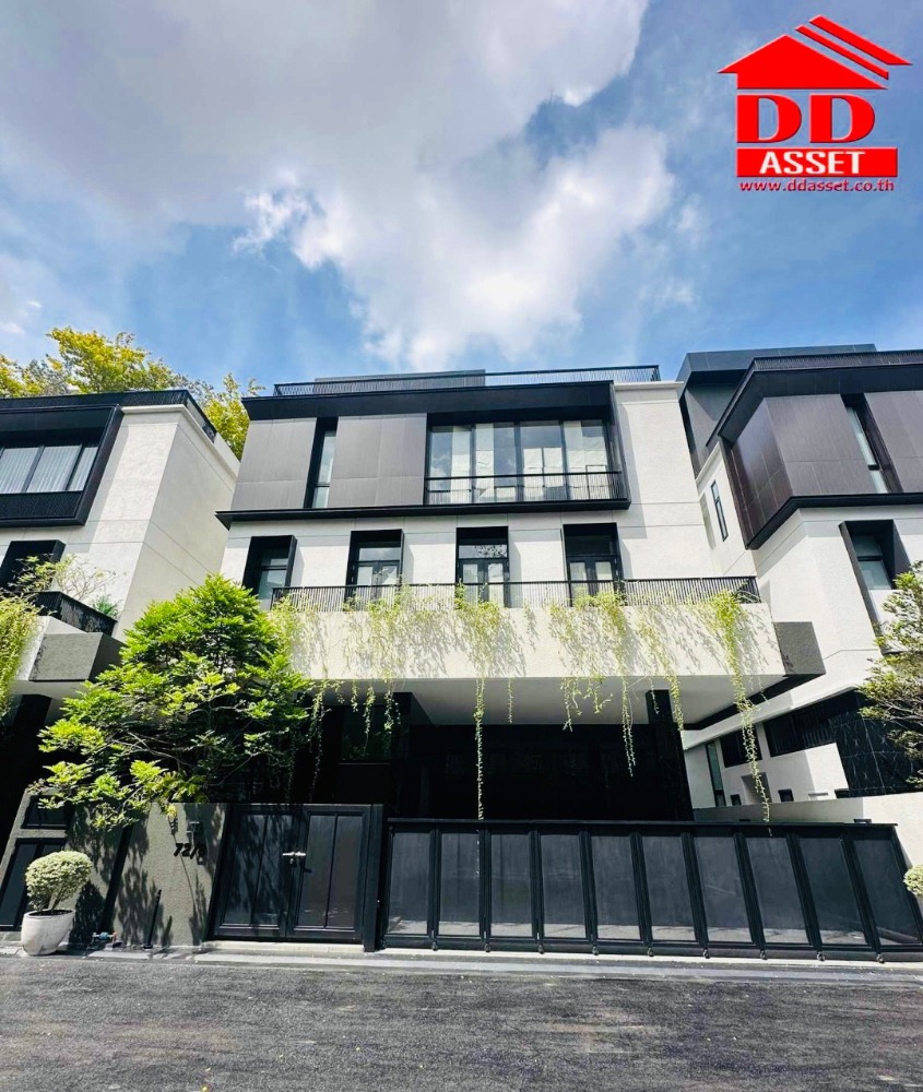 For SaleHouseRamkhamhaeng, Hua Mak : 3-storey detached house with elevator, ARNA Rama 9, near MRT Ramkhamhaeng 12 Station, new housing project just completed, code: H8125