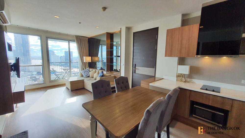 For RentCondoSathorn, Narathiwat : River view, large room ⭐️💗 RHYTHM Sathorn 2 bedrooms, 63 sq m., price 42k/mo, interested contact 065-242-6835 Khun Gift