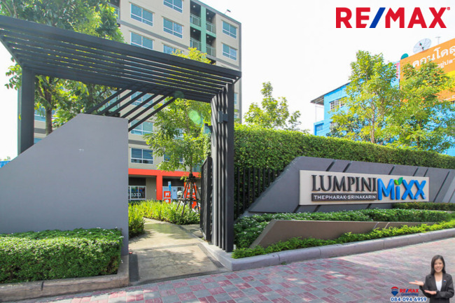 For SaleCondoSamut Prakan,Samrong : Condo for sale, good location, Lumpini Mixx Theparak-Srinakarin, near the Yellow Line, Seagate Factory