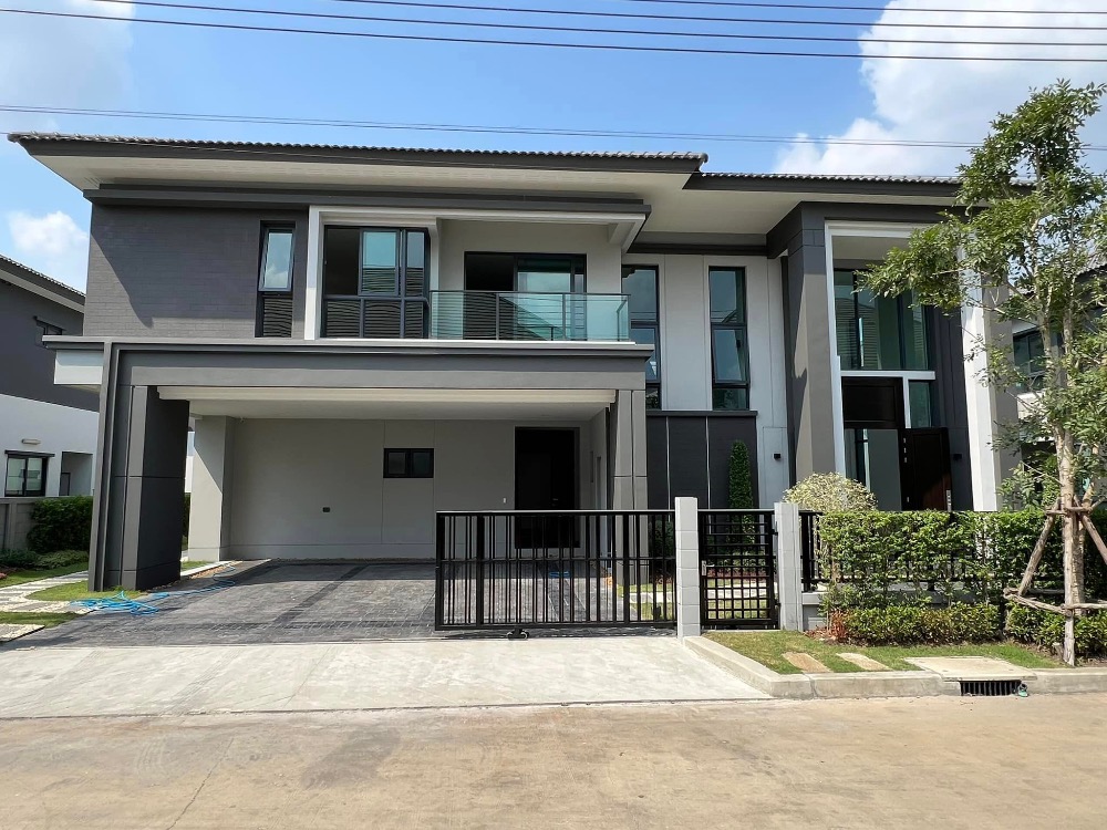 For RentHouseNawamin, Ramindra : [🔥For rent🔥] 2-storey luxury house @ The City Ramintra-Wongwaen ** Near MRT Wongwaen Ramintra, new house, good location, special price, ready to move in