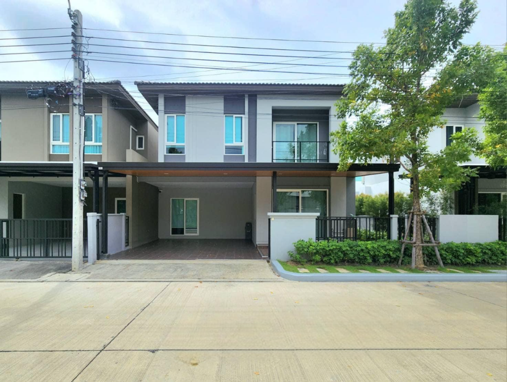 For RentHouseSamut Prakan,Samrong : Single house Grande Pleno Mega Bangna fully furnished ( SPSEVE571 )