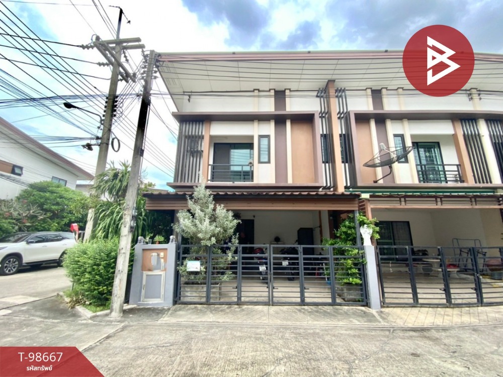 For SaleTownhousePathum Thani,Rangsit, Thammasat : Townhouse for sale, Bann Fah Piyarom Terre project, Lam Luk Ka, Pathum Thani