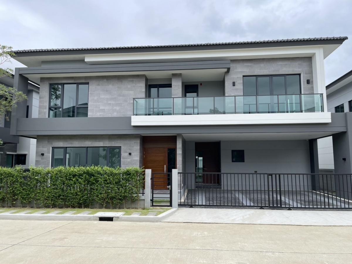 ให้เช่าบ้านบางนา แบริ่ง ลาซาล : 📢👇 Brand new  house in new compound, face the garden, fully furnished, near Mega Bangna❌Pet not allowed ❌Non smoking tenant❌ No company registration accepted