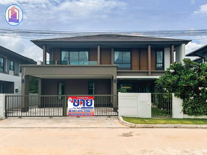 For SaleHouseBangna, Bearing, Lasalle : For sale: 2-storey detached house, Burasiri Village, Bangna, Bang Sao Thong Subdistrict, Bang Sao Thong District, Samut Prakan Province