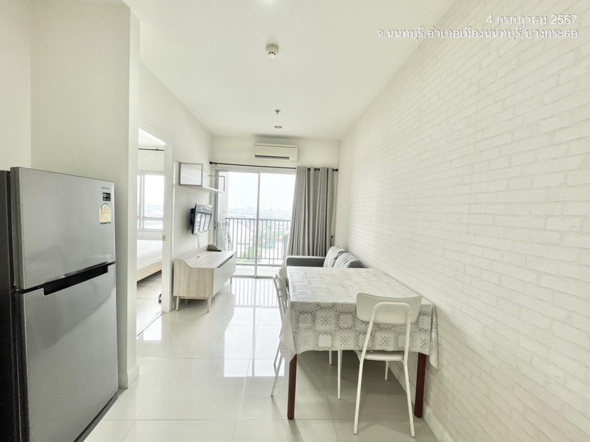 For RentCondoRattanathibet, Sanambinna : For rent Manor Sanambinnam #next to the Ministry of Commerce #near MRT Saphan Phra Nang Klao