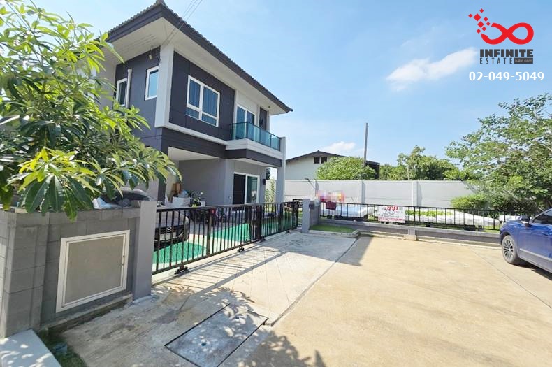 For SaleHousePathum Thani,Rangsit, Thammasat : For sale: 2-storey detached house, area 79.3 square wah, Centro Chaiyaphruek-345, near Si Rat Expressway, Saphan Nonthaburi Road