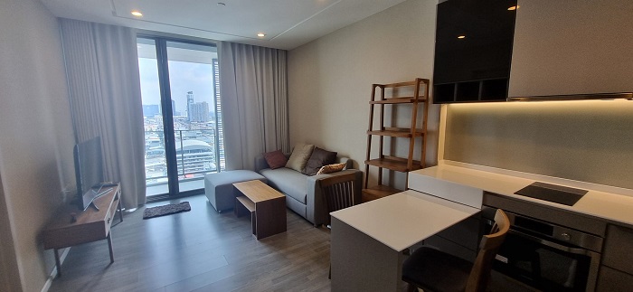 For RentCondoBang Sue, Wong Sawang, Tao Pun : 💎💎Luxury for rent, next to the river!! 333 Riverside, size 46 sq m., 1 bed, 14th floor, Building A, fully furnished, next to MRT Bang Pho💎💎