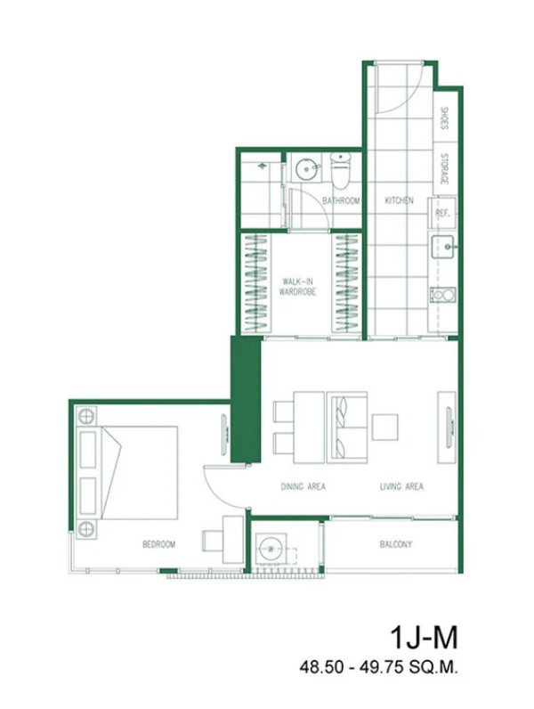 Sale DownCondoRatchathewi,Phayathai : Selling at a loss, cheapest price, XT Phayathai, 1 bedroom, 1J-M Type, 49.97 sq m, only 6.49 million baht.