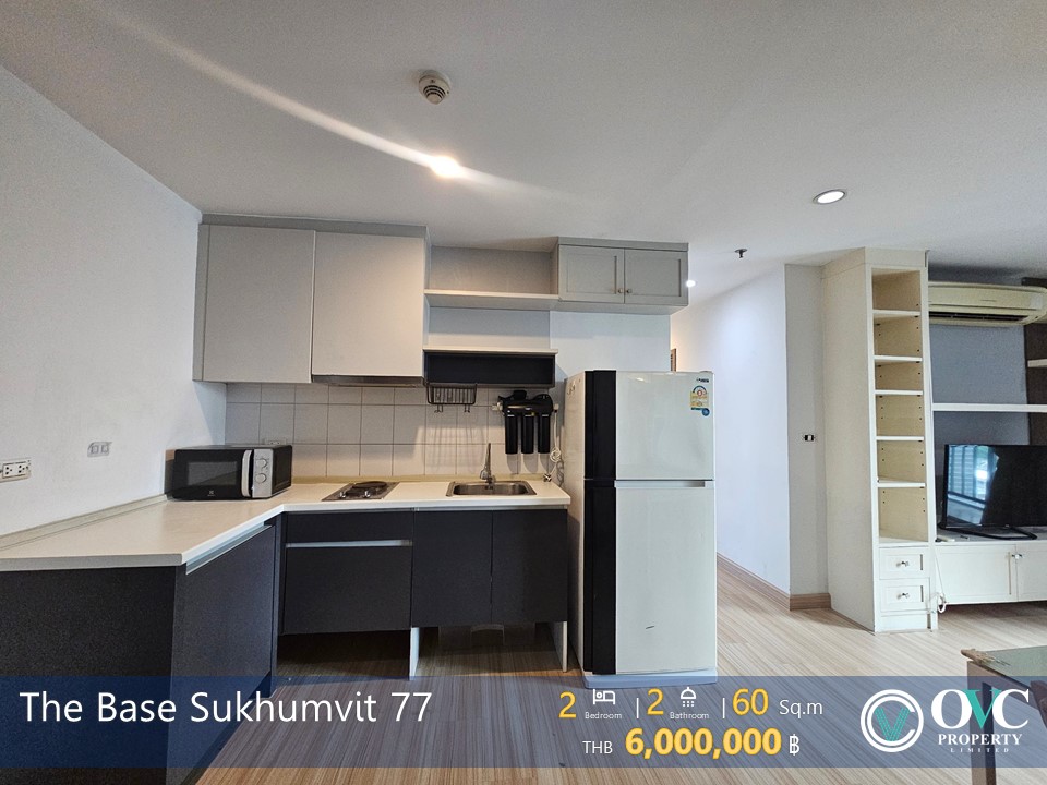 For SaleCondoOnnut, Udomsuk : 2 Bedrooms for Sale @The Base Sukhumvit 77 (BTS On Nut)