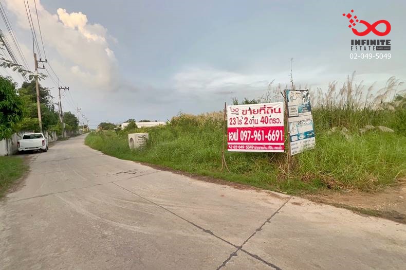 For SaleLandPattaya, Bangsaen, Chonburi : Land for sale, 23 rai, 2 ngan, 40 square wa, Soi Ban Rong Na Soi 1, Chonburi