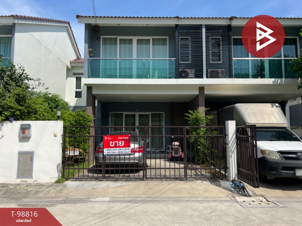 For SaleTownhouseMahachai Samut Sakhon : Townhouse for sale, Novo Ville Putthasakhon Village (Novo Ville Putthasakhon)