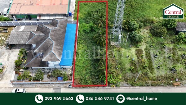 For SaleLandRama5, Ratchapruek, Bangkruai : Vacant land 70 square wah, Soi Samret Phatthana (Soi Wat Si Prawat)