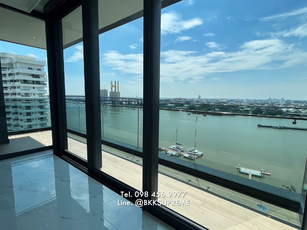 For RentCondoRama3 (Riverside),Satupadit : (For rent) Canapaya Residences, luxury condo on Rama 3 Road, on the banks of the Chao Phraya River, with yacht marina.