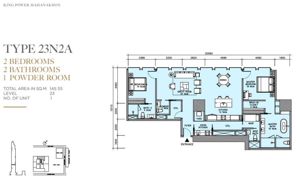 ขายคอนโดสาทร นราธิวาส : One price nice view I Free Hold I The Ritz-Carlton Residences, Bangkok (MahaNakhon Building) I Make appointment CALL : 0953569894