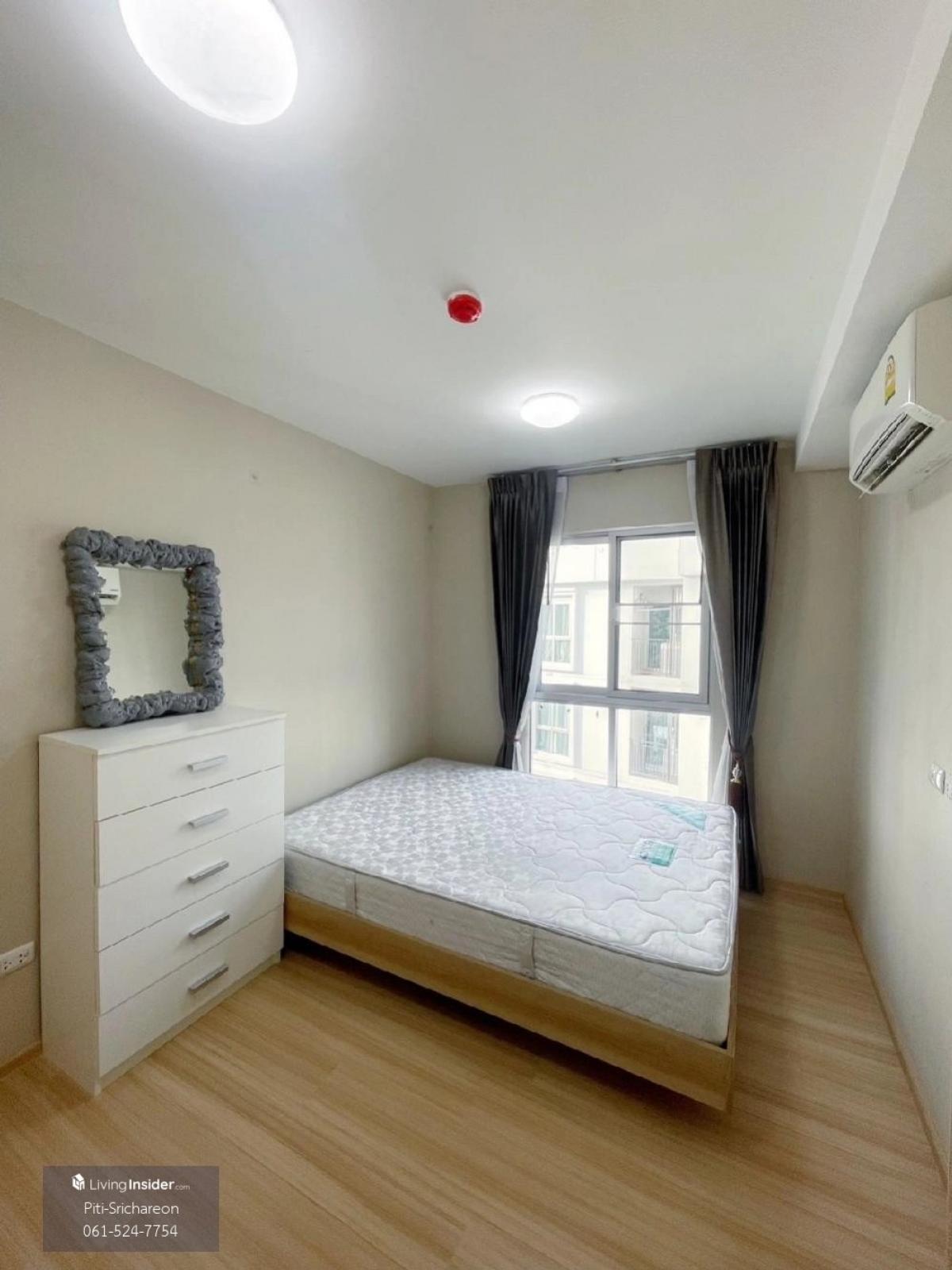 For RentCondoChaengwatana, Muangthong : Plum Chaengwattana Phase 2, beautiful room, quiet, 28 sq m.